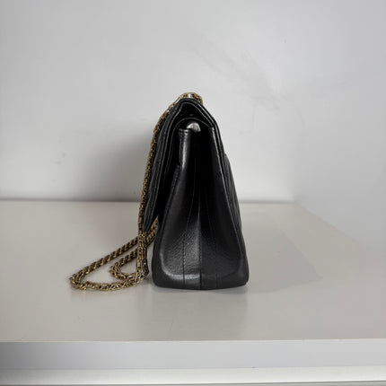 Sac Chanel 2.55 Chevrons 28cm Gris Irisé