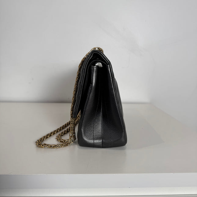 Sac Chanel 2.55 Chevrons 28cm Gris Irisé