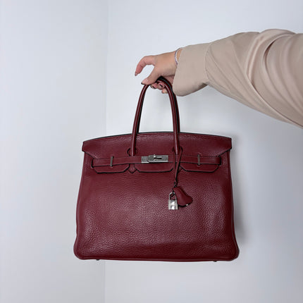Sac Hermès Birkin 35 rouge H