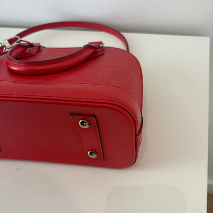 Sac Louis Vuitton BB Alma Cuir Épi Rouge