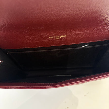 Pochette dragonne Saint Laurent Cassandre Burgundy