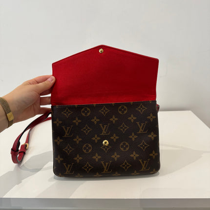 Sac Louis Vuitton bandoulière Twice Monogram & Rouge