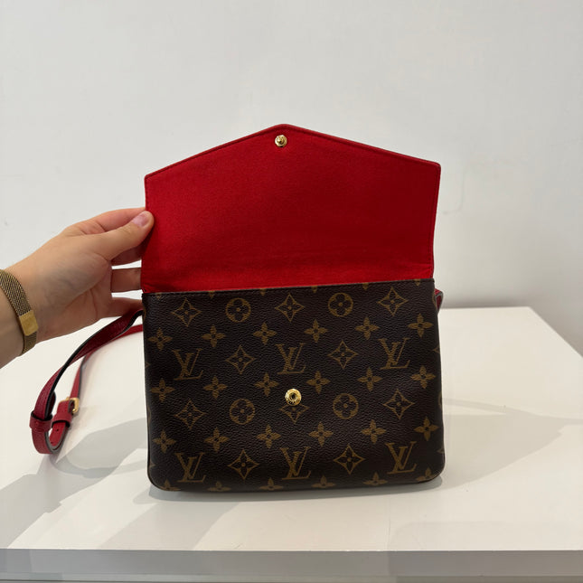 Sac Louis Vuitton bandoulière Twice Monogram & Rouge