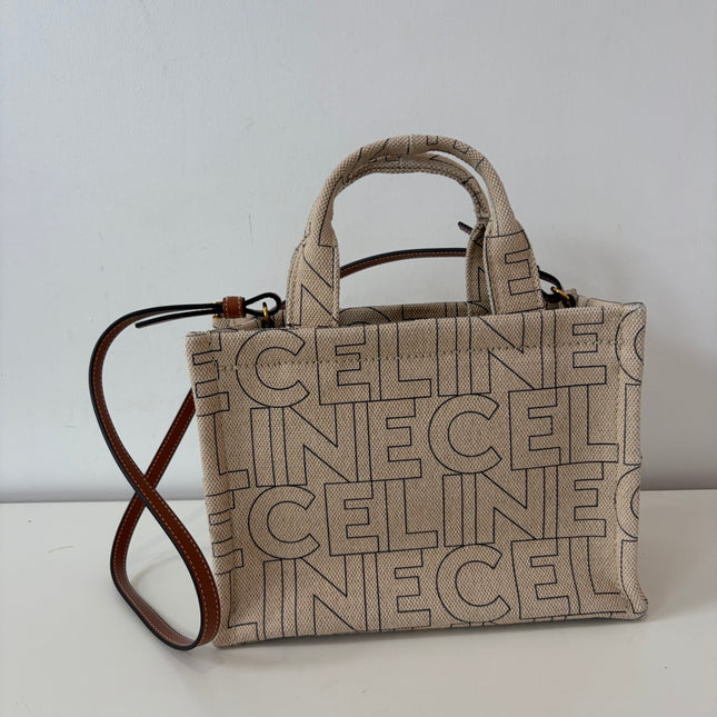 Sac Celine Cabas Thais beige