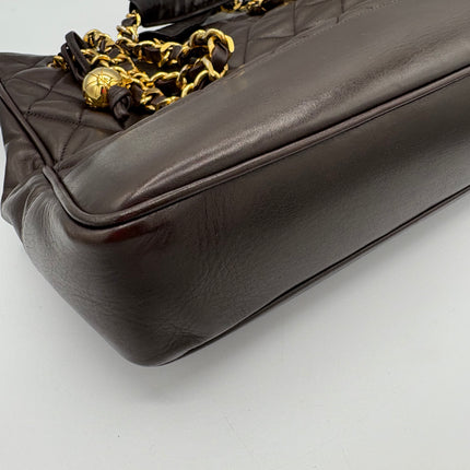 Sac Chanel shopping chocolat