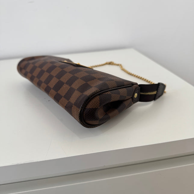 Sac pochette Eva damier ébène