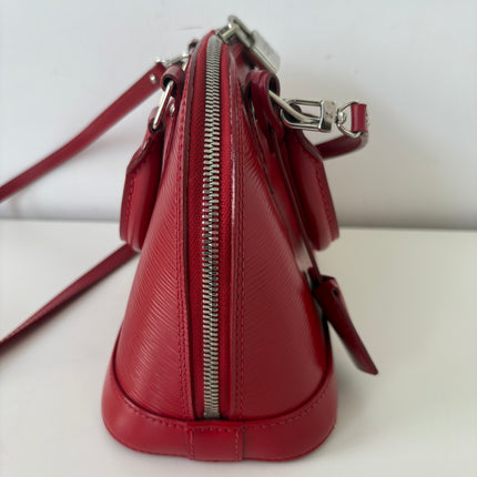 Sac Louis Vuitton BB Alma cuir épi rouge