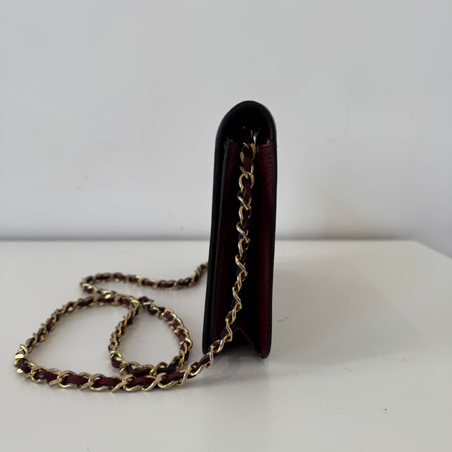 Sac Chanel Bordeaux Bandoulière