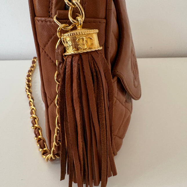 Sac Chanel caméra caramel