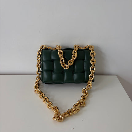 Sac Bottega Veneta cassette vert sapin