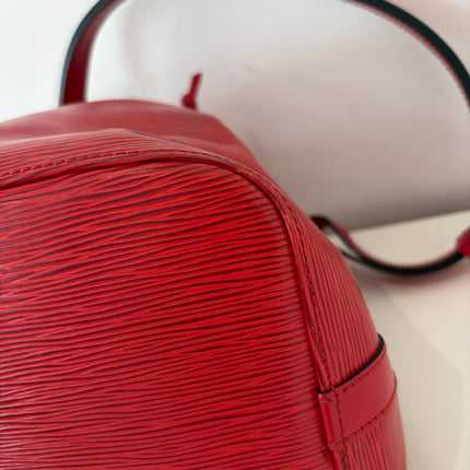 Sac Louis Vuitton Noé PM Cuir Épi Rouge