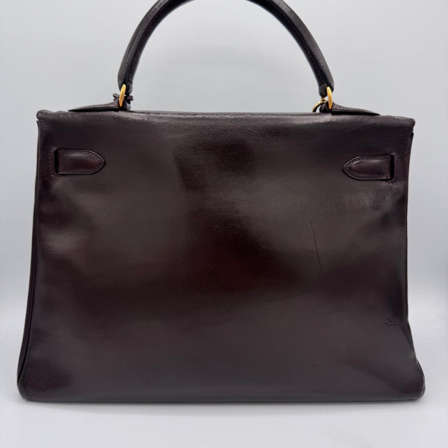 Sac Kelly 32 Hermès Chocolat