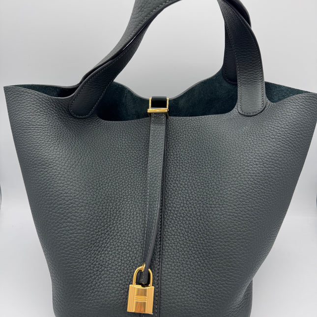 Sac Picotin 22 Hermès Vert Sapin