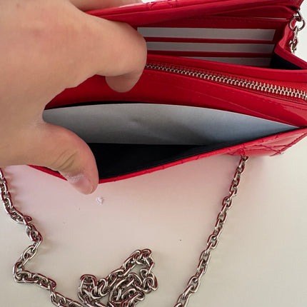 Dior Wallet on chain Géranium