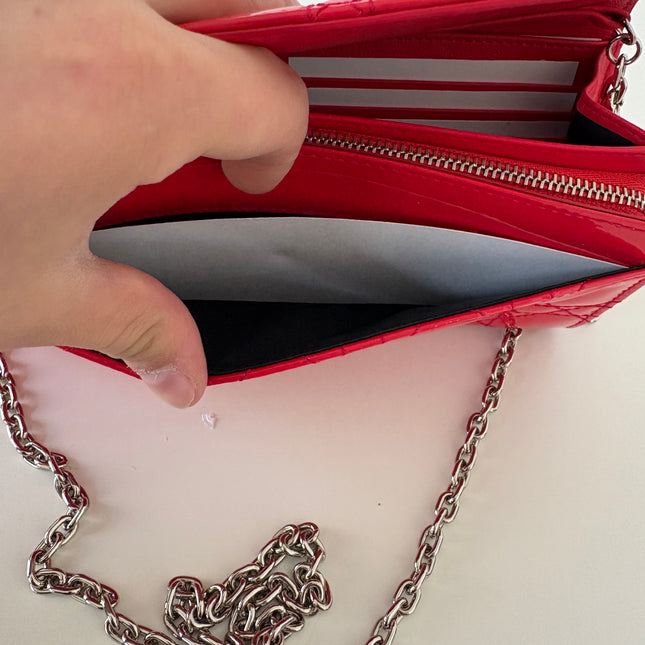 Dior Wallet on chain Géranium