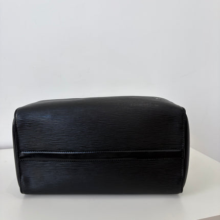 Sac Louis Vuitton Speedy 30 cuir épi noir