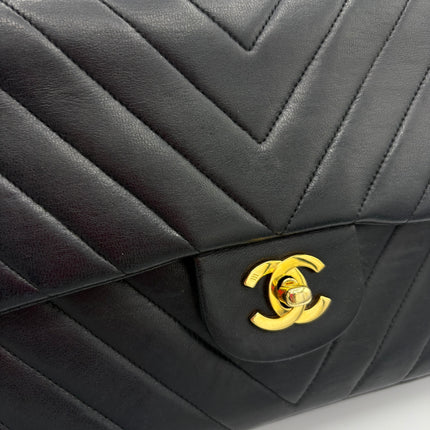 Sac Chanel Timeless chevrons noir