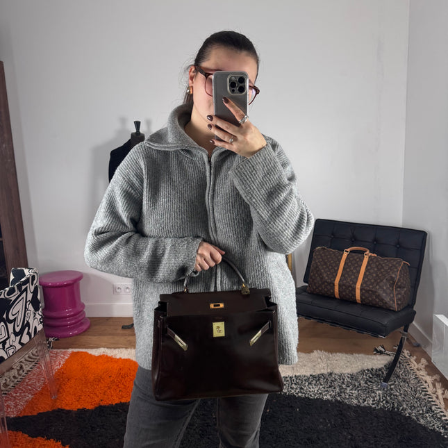 Sac Kelly 32 Hermès Chocolat