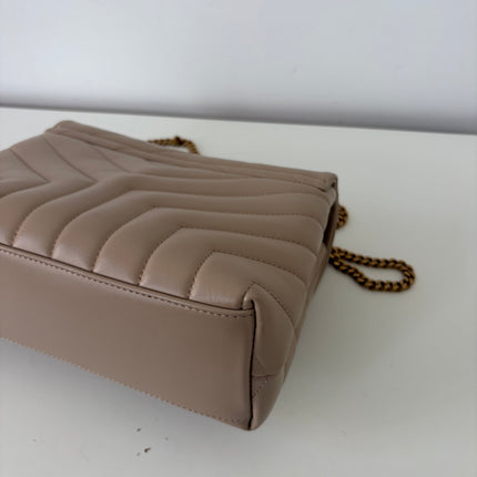 Sac Saint Laurent Loulou Small beige