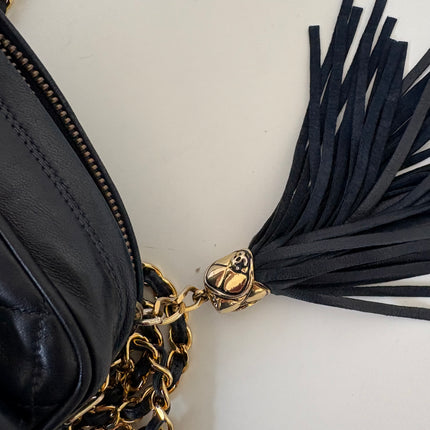 Sac Chanel Caméra GM vintage bleu nuit