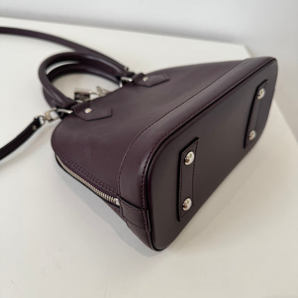 Sac Louis Vuitton BB Alma Cuir Épi Prune