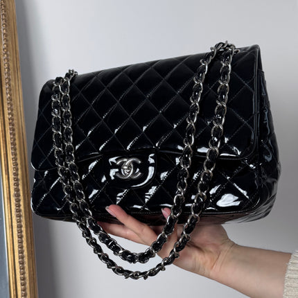 SAC CHANEL Jumbo TIMELESS VERNIS NOIR