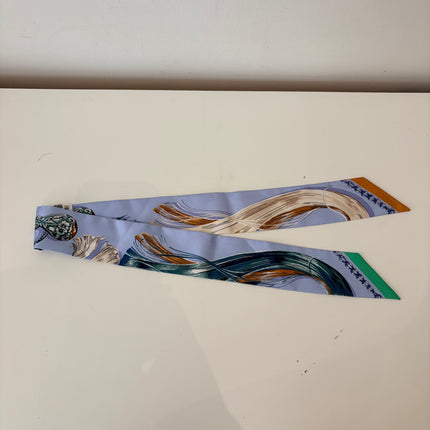 Twilly Hermès Cavalcades Bleu Ciel