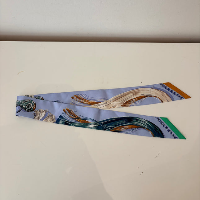 Twilly Hermès Cavalcades Bleu Ciel