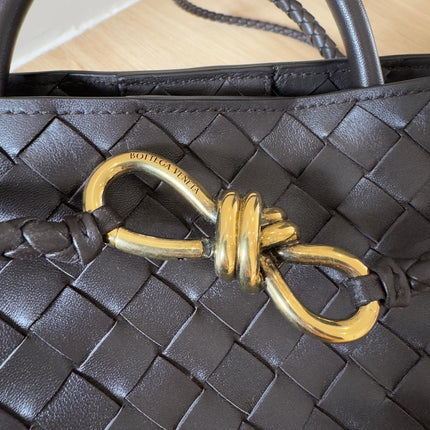 Sac Andiamo Petit Bottega Veneta Marron Fondant