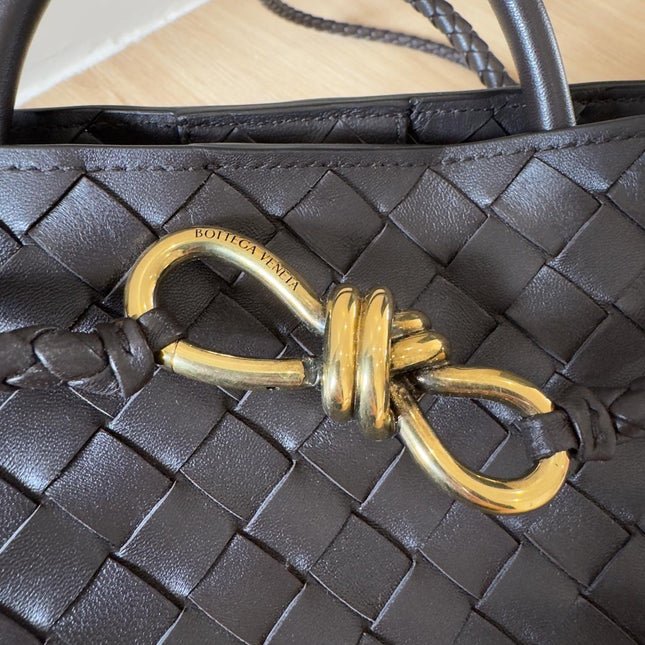 Sac Andiamo Petit Bottega Veneta Marron Fondant