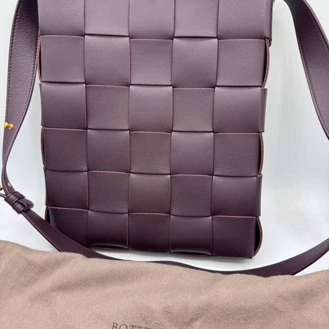Sac Bottega Veneta Cassette vertical prune