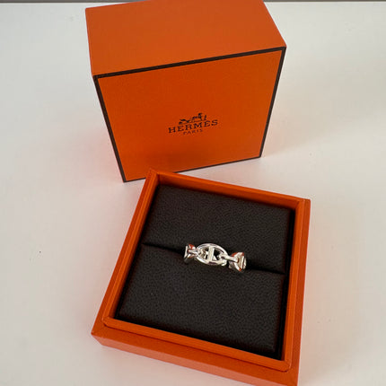 Bague Hermès chaîne d’ancre T53