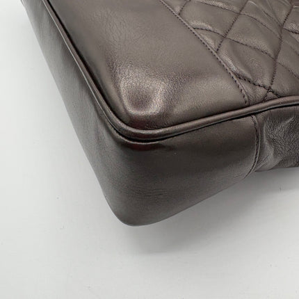 Sac Chanel shopping chocolat