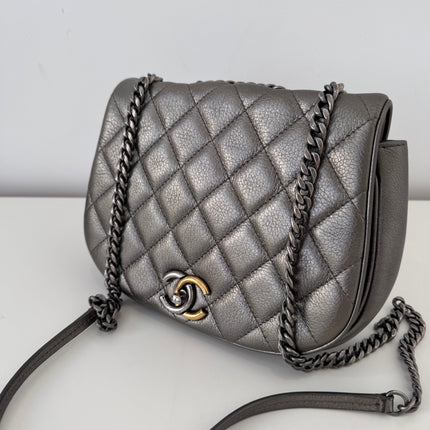 Sac Chanel Demie lune argent