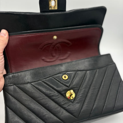 Sac Chanel Timeless chevrons noir