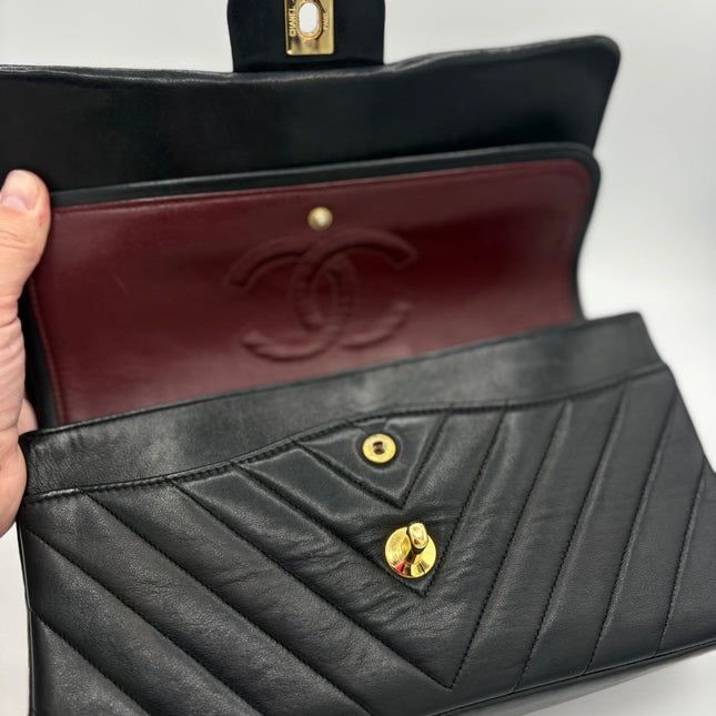 Sac Chanel Timeless chevrons noir