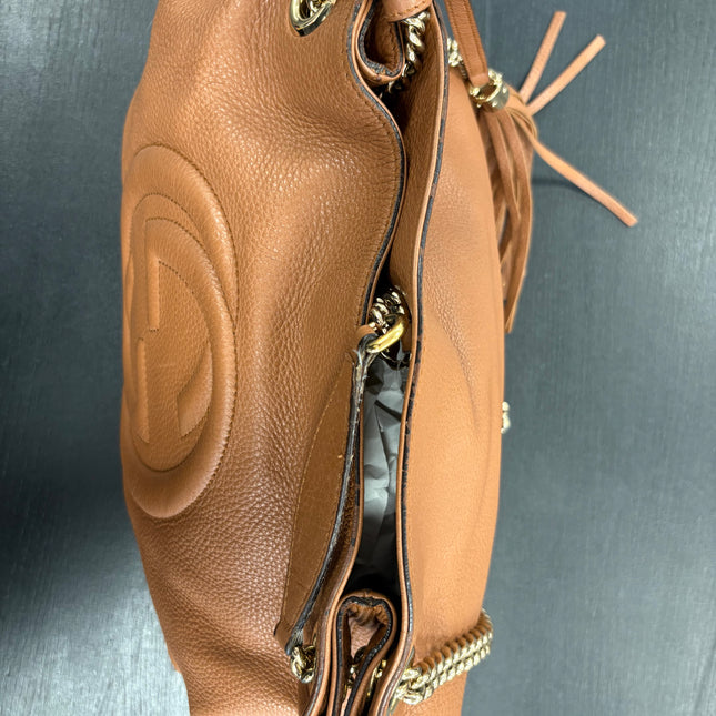 Sac Cabas Hobo Gucci Camel