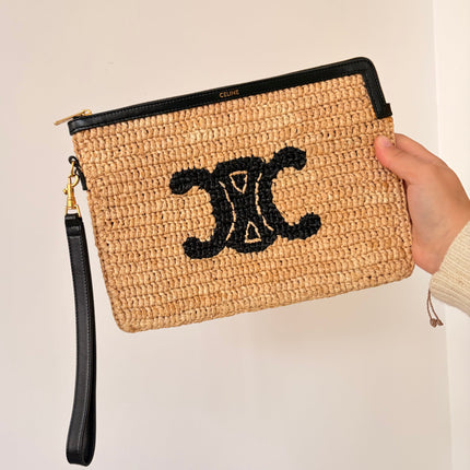 Pochette Céline en paille
