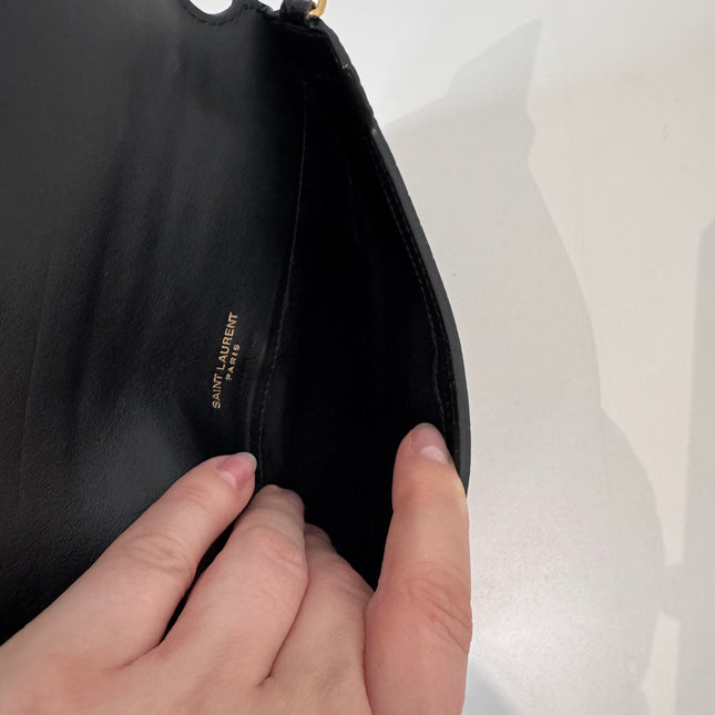 Sac saint Laurent Phone case enbossé crocodile