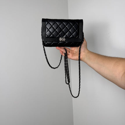 Sac Chanel Wallet on chain Boy Noir