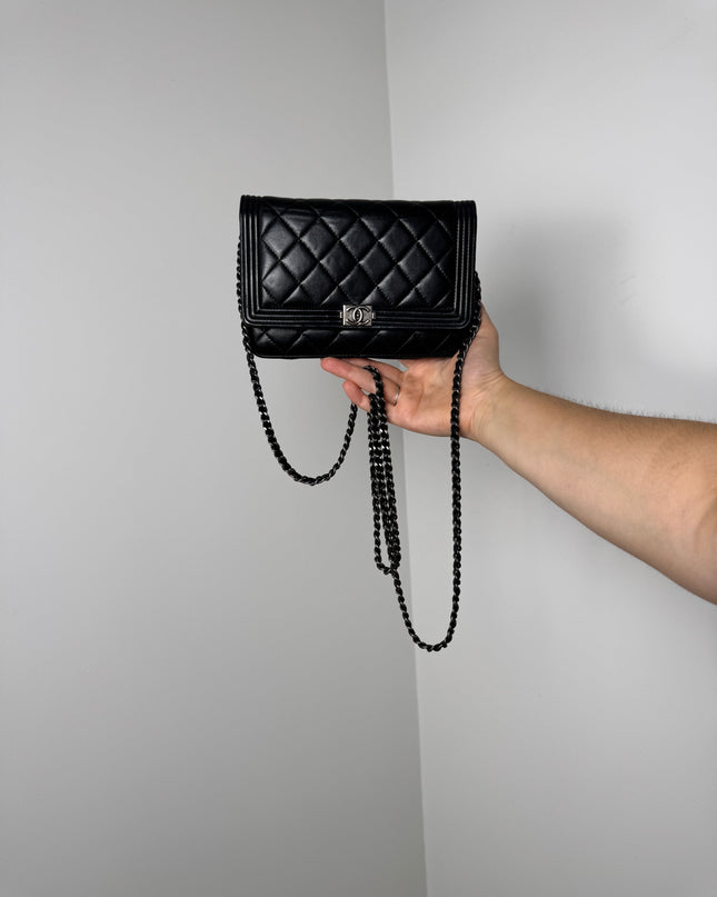 Sac Chanel Wallet on chain Boy Noir