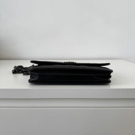 Sac Chanel Wallet on chain Boy Noir