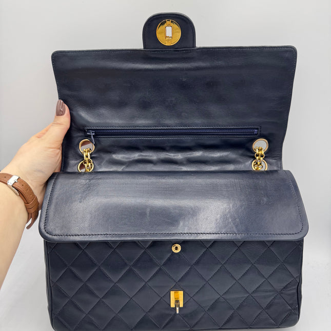 Sac Chanel Vintage Timeless Marine