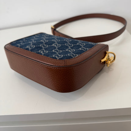 Sac Gucci Horsebit 1955 PM Denim