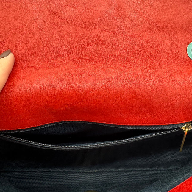 Sac chevrons Chanel Rouge