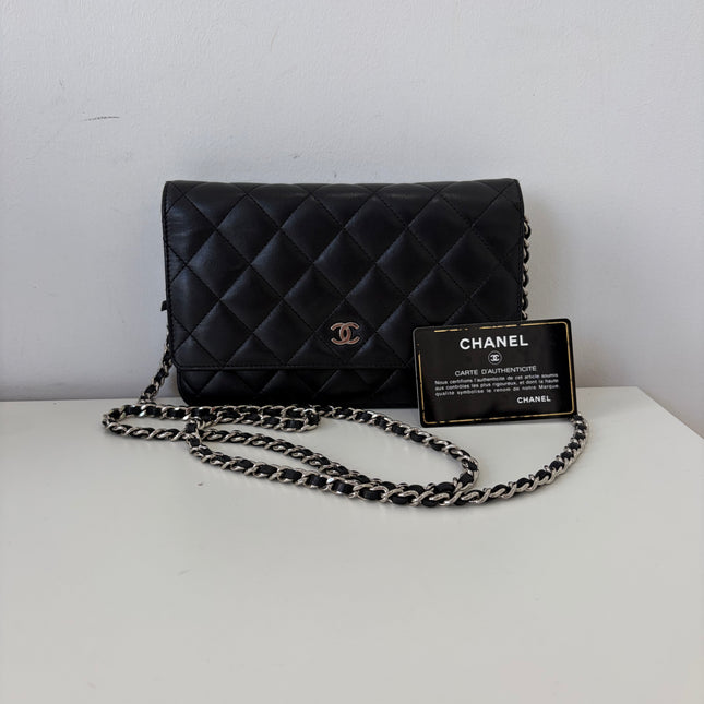 Sac Chanel Wallet on Chain classique Noir Cuir d’agneau