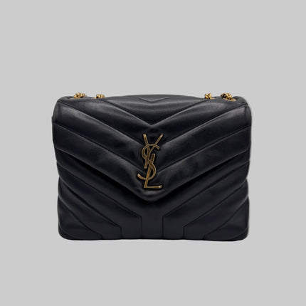 Sac Loulou Small Noir Saint Laurent