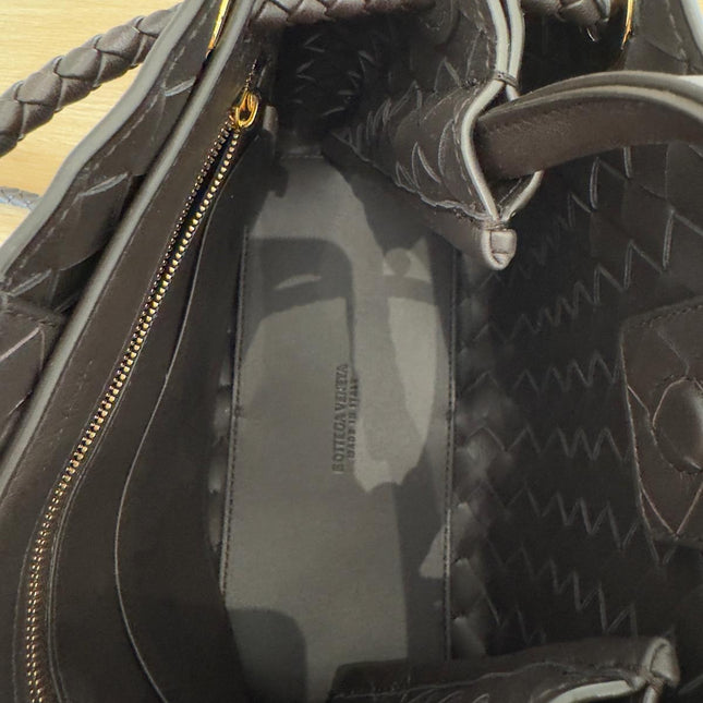 Sac Andiamo Petit Bottega Veneta Marron Fondant