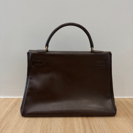 Sac Kelly 32 Hermès Chocolat