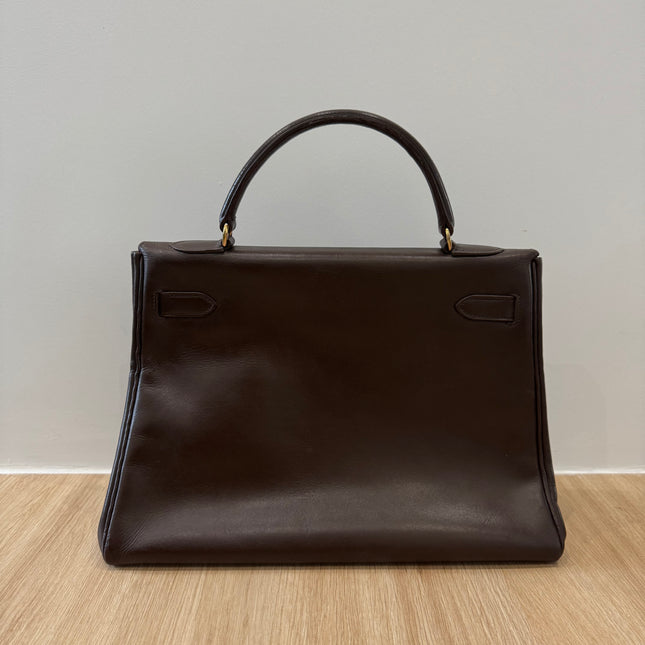 Sac Kelly 32 Hermès Chocolat